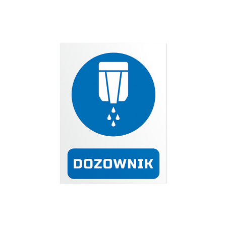 Dozownik - tabliczka PCV