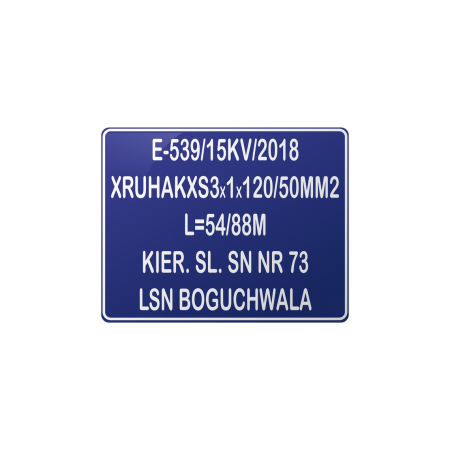 Tabliczka opisowa dla energetyków (23x29cm)