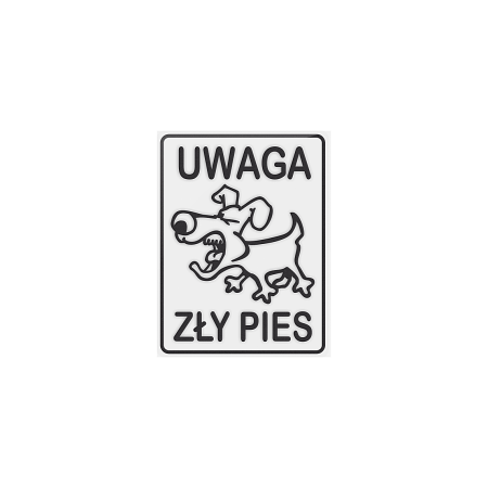 Tabliczka - Uwaga zły pies