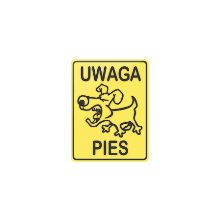 Tabliczka - Uwaga pies