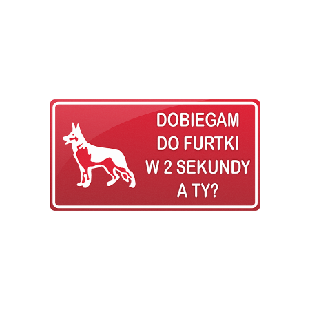Tablica - Dobiegam do furtki