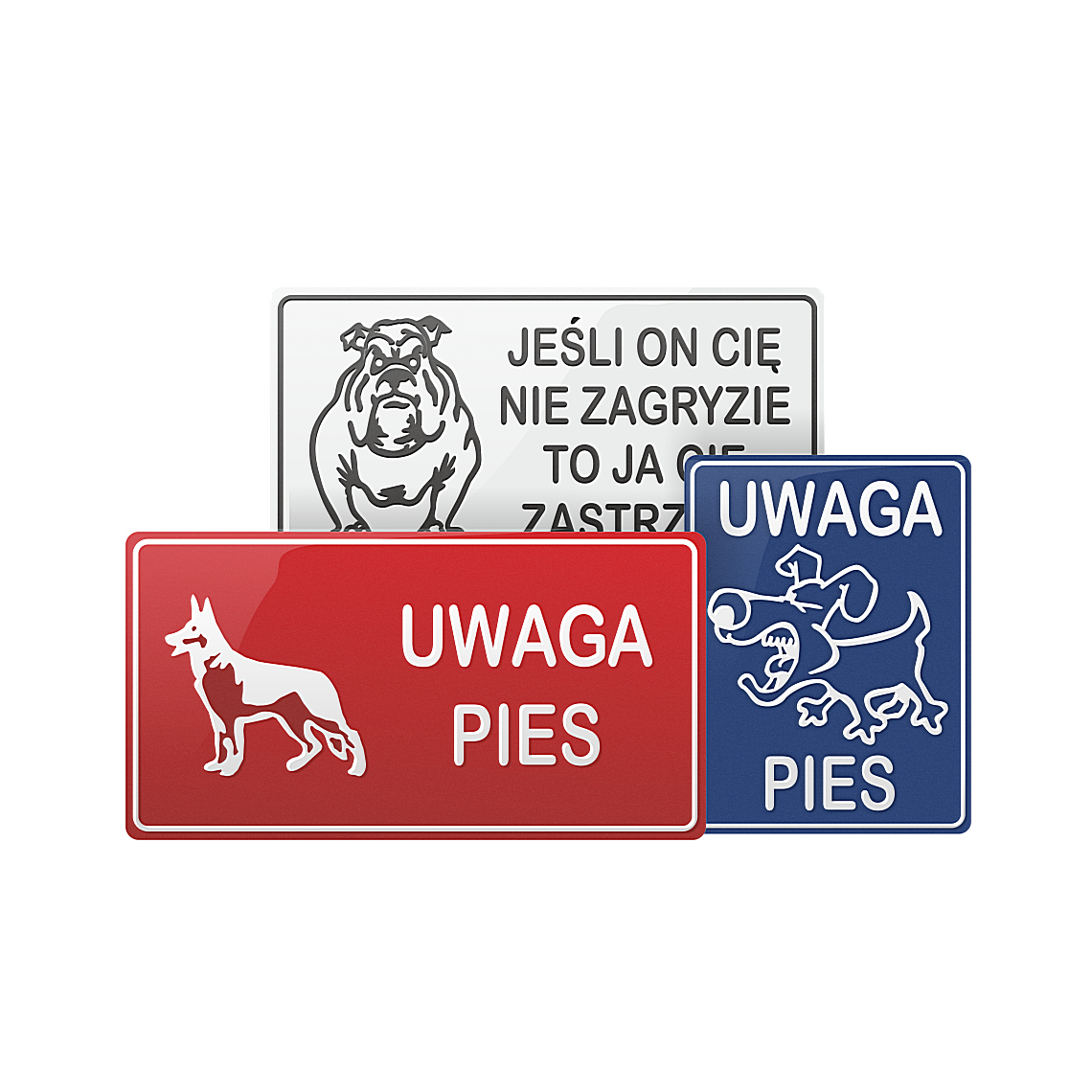 Tablice Uwaga Pies
