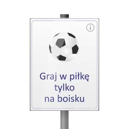 Tabliczka - Graj w piłkę