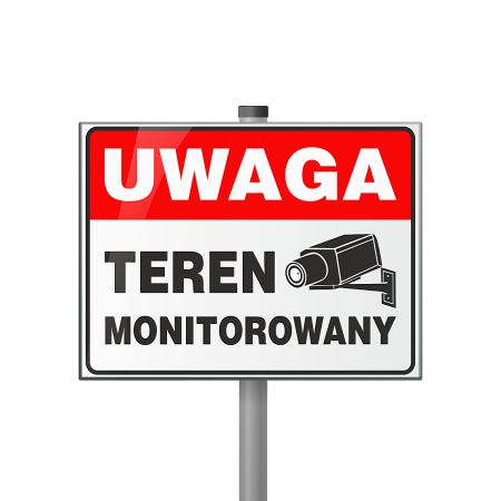 Tabliczka - Teren monitorowany