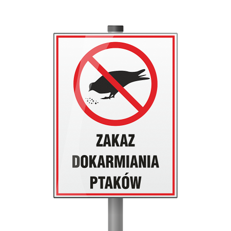 Tabliczka - Zakaz dokarmiania ptaków