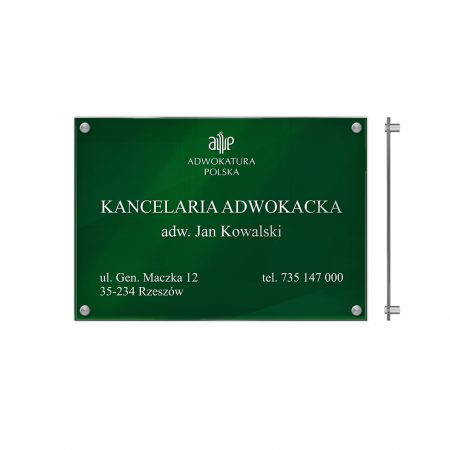 Szyld Adwokat / Radca Prawny - Tablica Na Dystansach