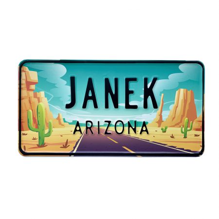 Tablice rejestracyjne metalowe - amerykańskie z imieniem USA