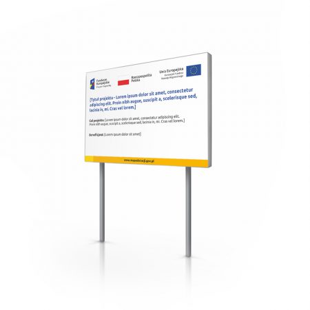 Tablica unijna drogowa - dofinansowanie z UE