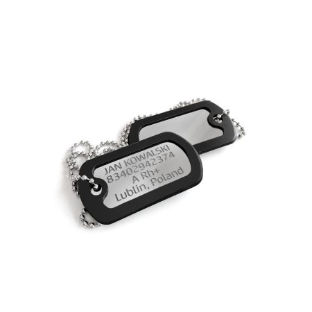 Nieśmiertelniki wojskowe - stalowe grawerowane