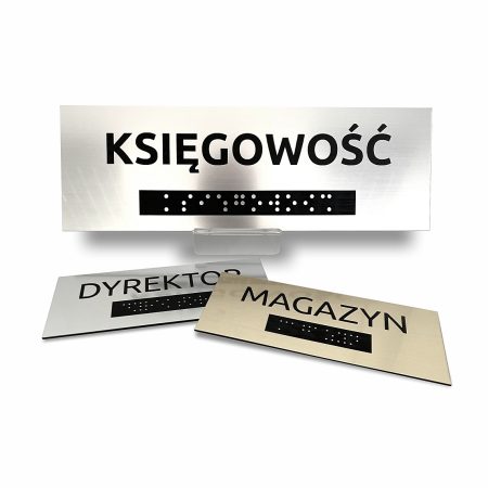 tabliczki brajlowskie na drzwi