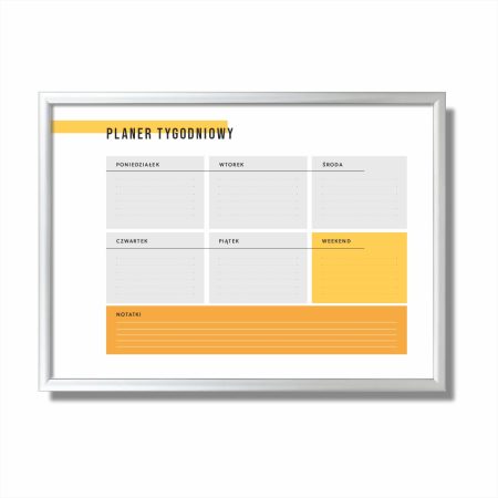 Tablica magnetyczna na ścianę - Suchościeralna Planer